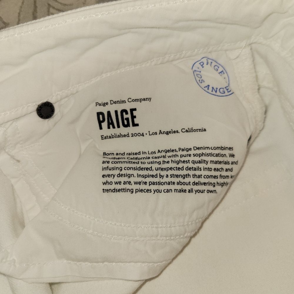 PAIGE white Kylie Crop jeans - Picture 5 of 9